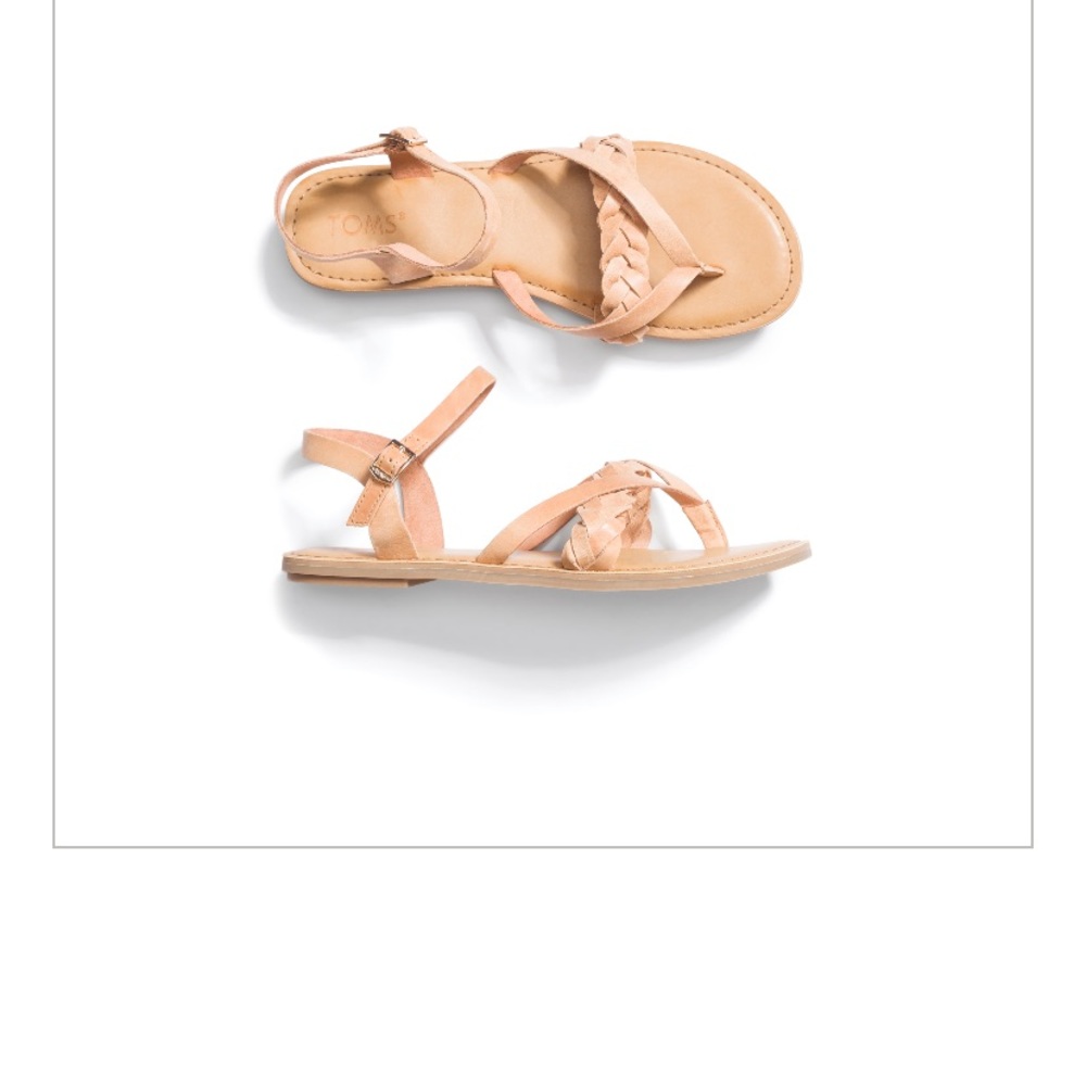 Toms - Lexie Leather Braided Sandal